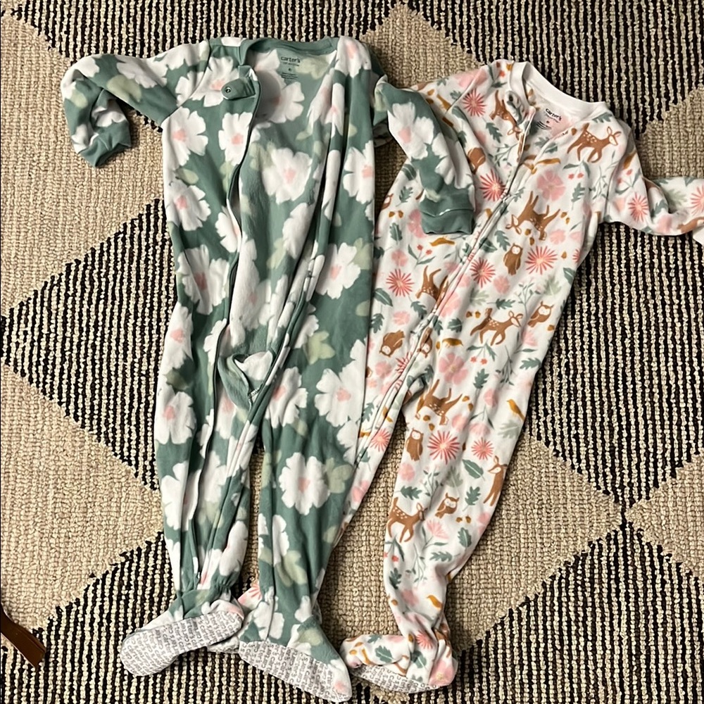 Carters foot pajamas